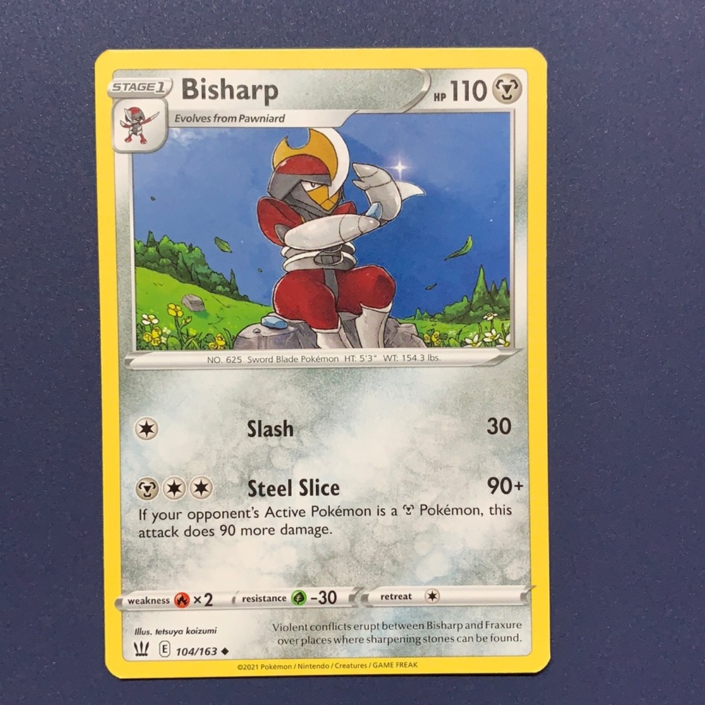 Bisharp Pokémon card 104/163